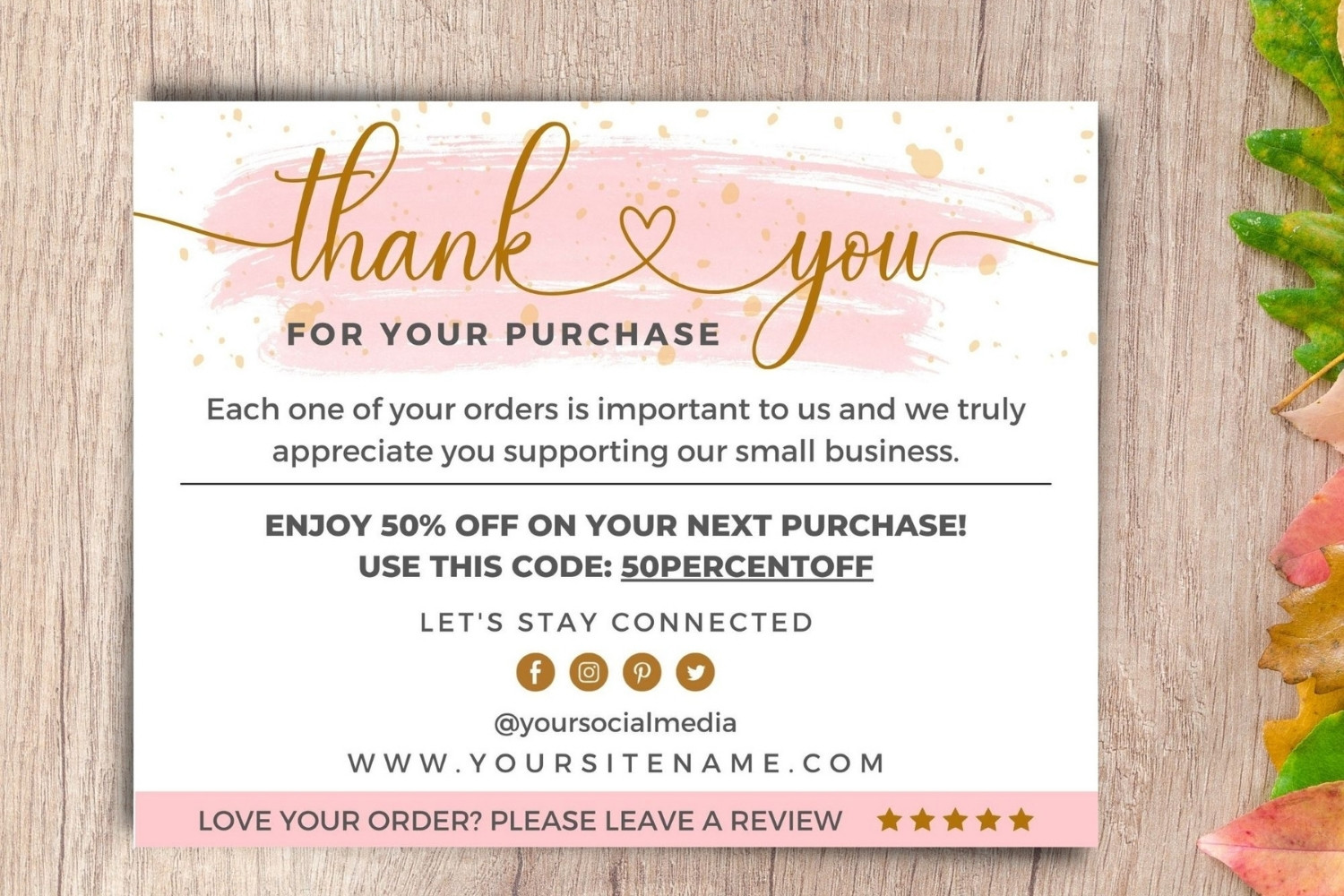 Thank You Card for Small Business 5
