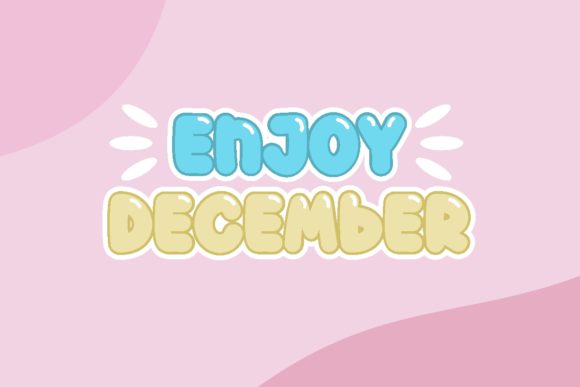 Milky Baloon Font PNG with transparent background - Preview 2