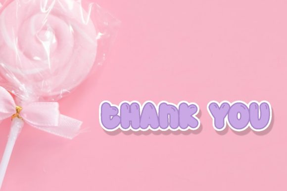 Milky Baloon Font PNG with transparent background - Preview 4