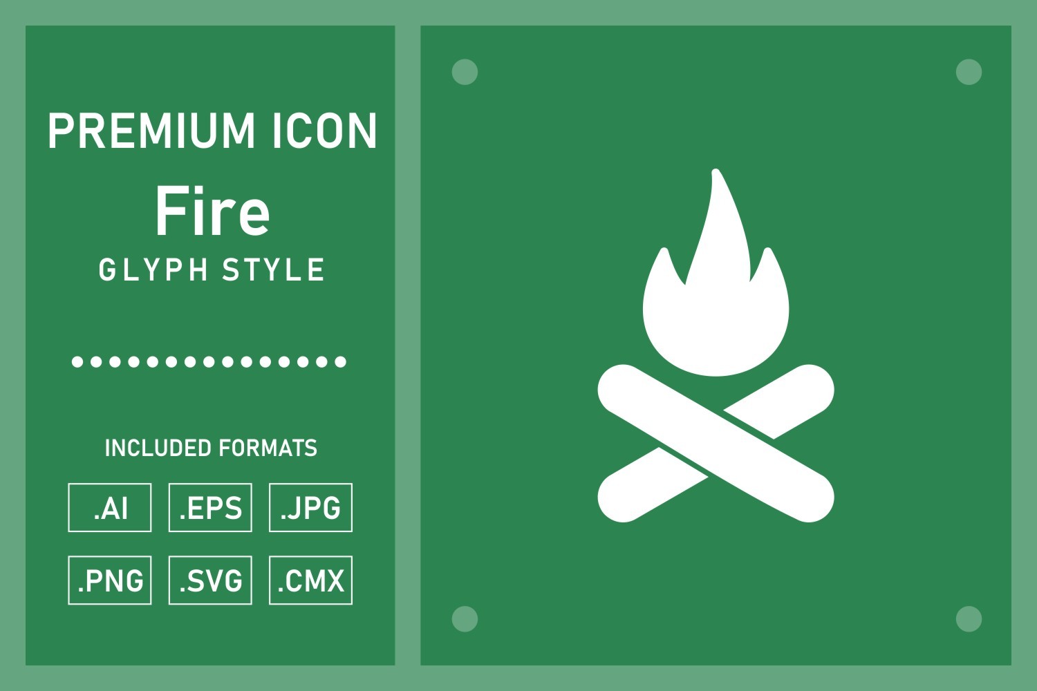 Fire Vector Glyph Icon Graphic by Glyphinder · Creative Fabrica