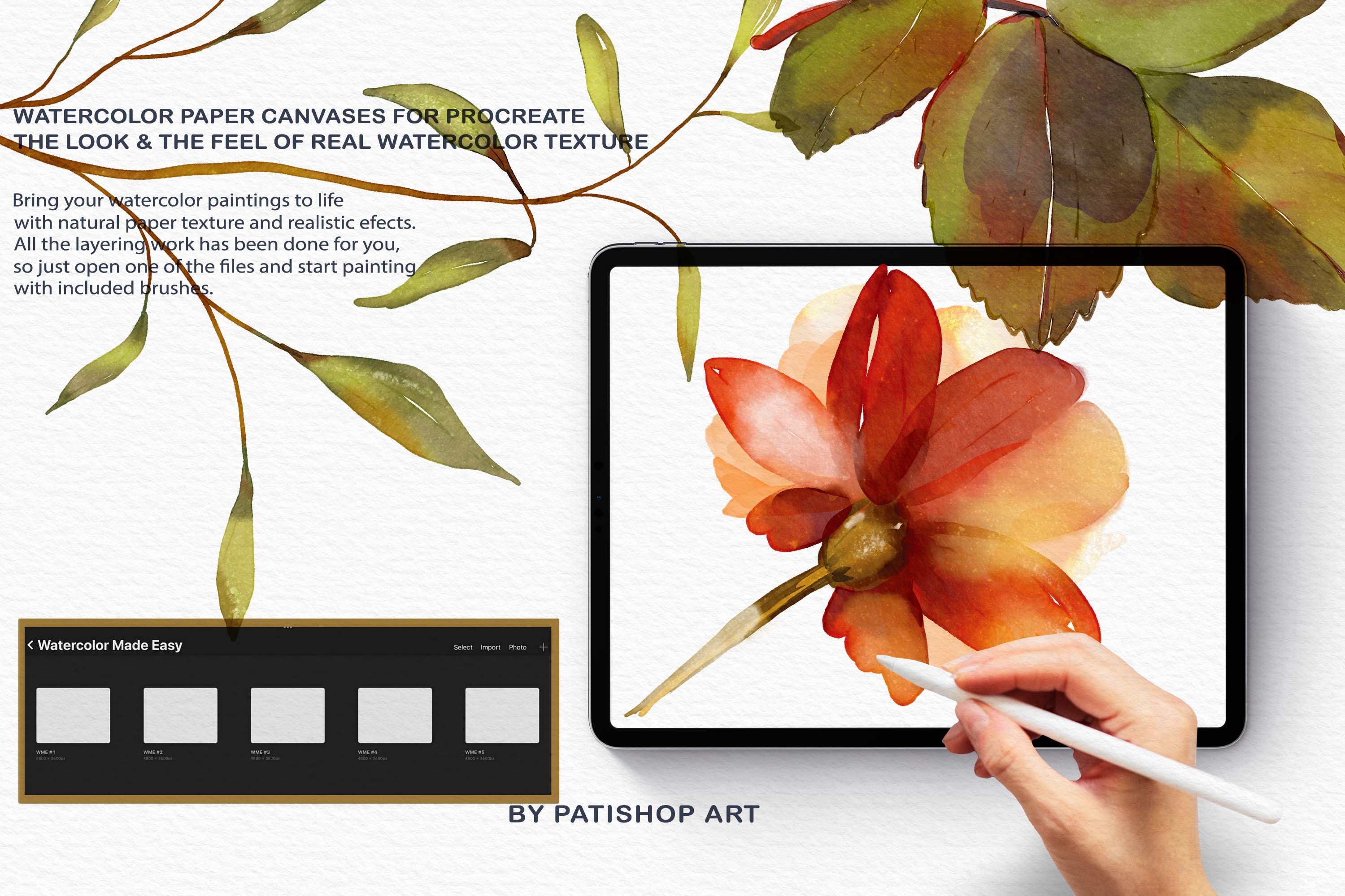 Watercolor Brushes for Procreate - photo 4