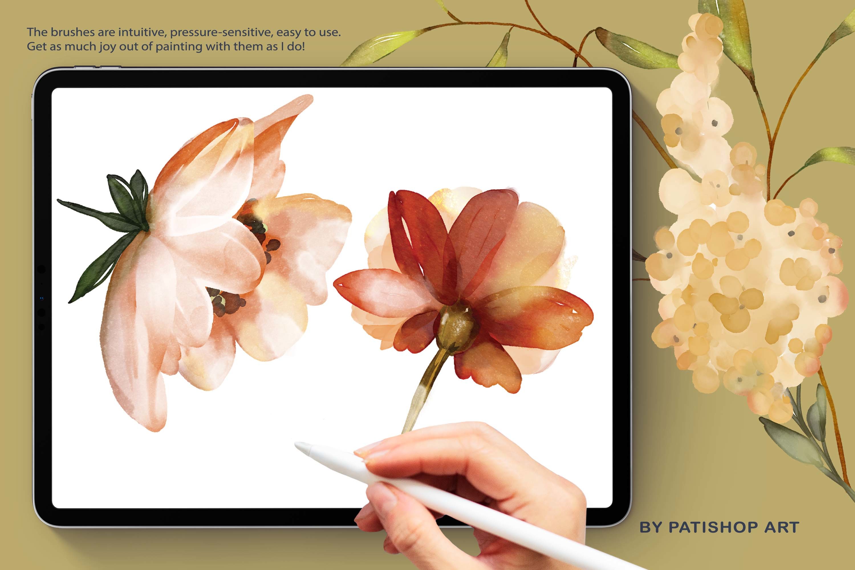 Watercolor Brushes for Procreate - photo 6