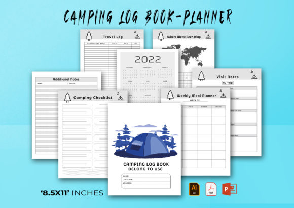 Camping Log Book & Planner- KDP Interior