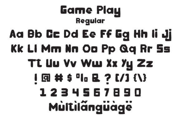 Game Play Font - Preview 2
