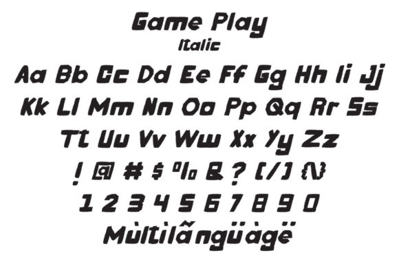 Game Play Font - Preview 4