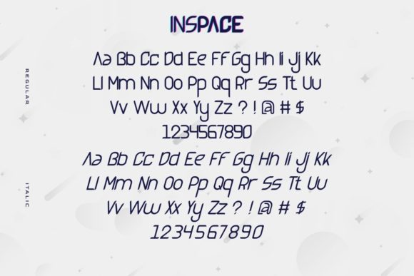 Inspace Font PNG with transparent background - Preview 3