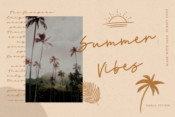 Jade Script Font PNG with transparent background - Preview 4