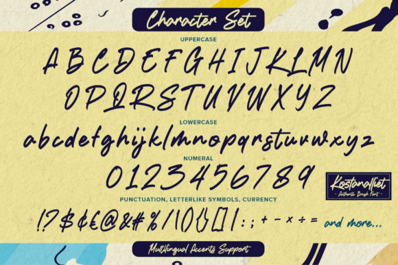 Kostanalliet Font PNG with transparent background - Preview 6