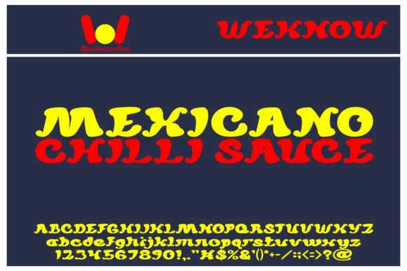 Mexicana Chili Sauce Font PNG with transparent background - Preview 1