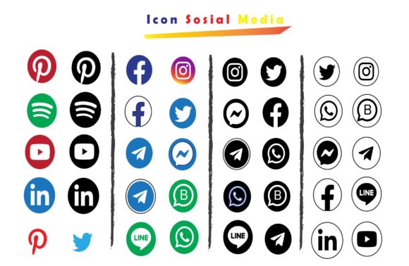 Popular Social Media Logo Collection
