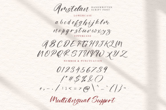 Amstelan Font - Preview 2