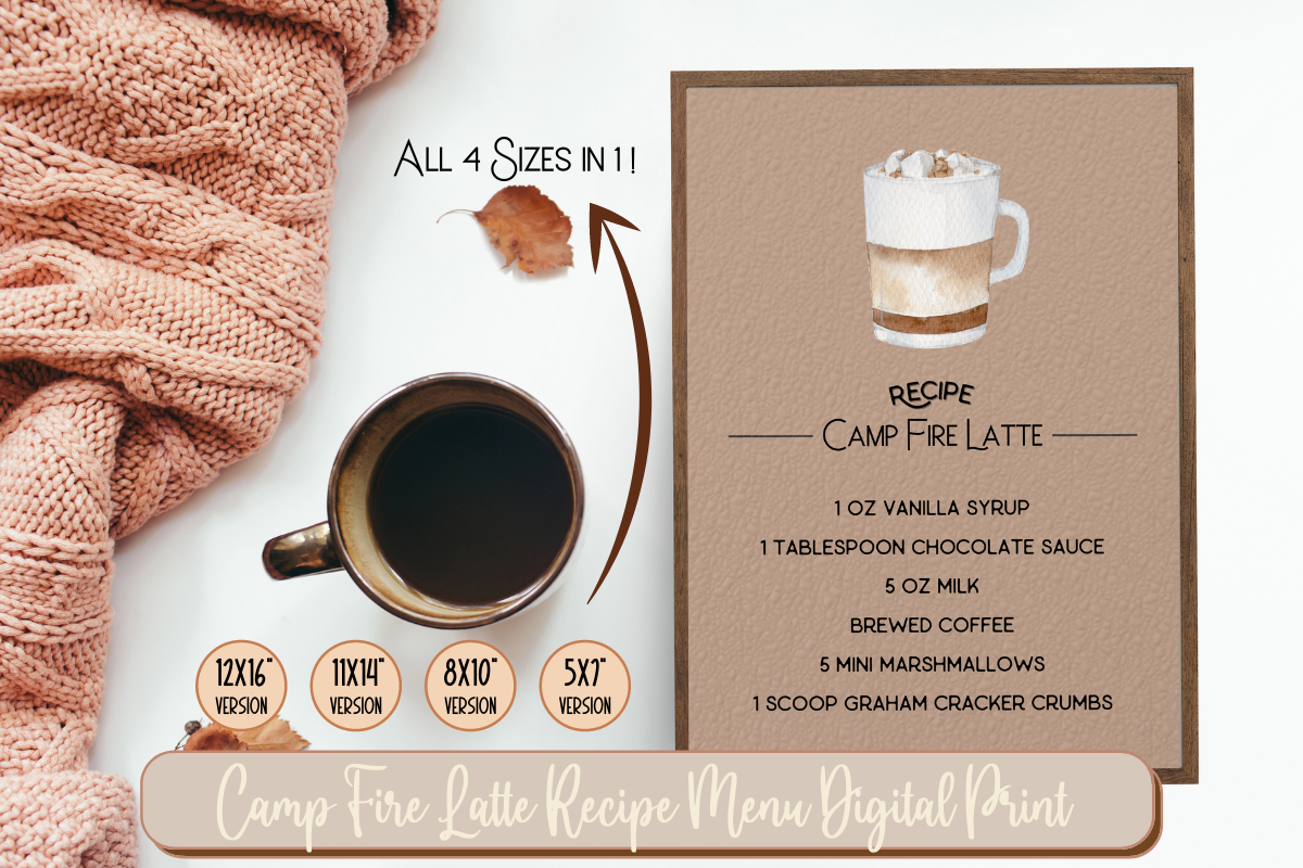 Camp Fire Latte Recipe Print