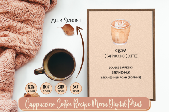 Cappuccino Coffee Recipe Print