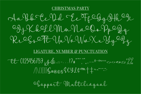 Christmas Party Font - Preview 3