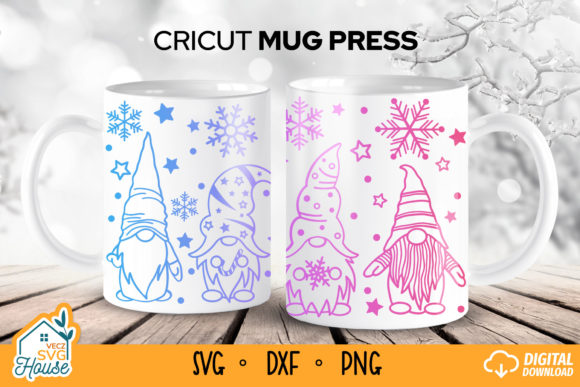 Cricut Mug Press SVG Christmas Gnome