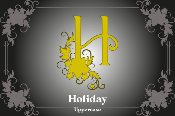 Delima Ornament Font PNG with transparent background - Preview 1