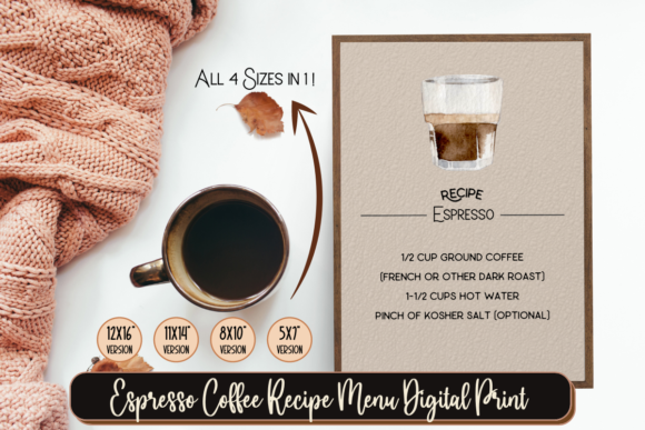 Espresso Coffee Recipe Print