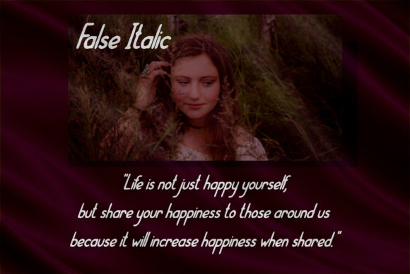 False Note Font - Preview 1