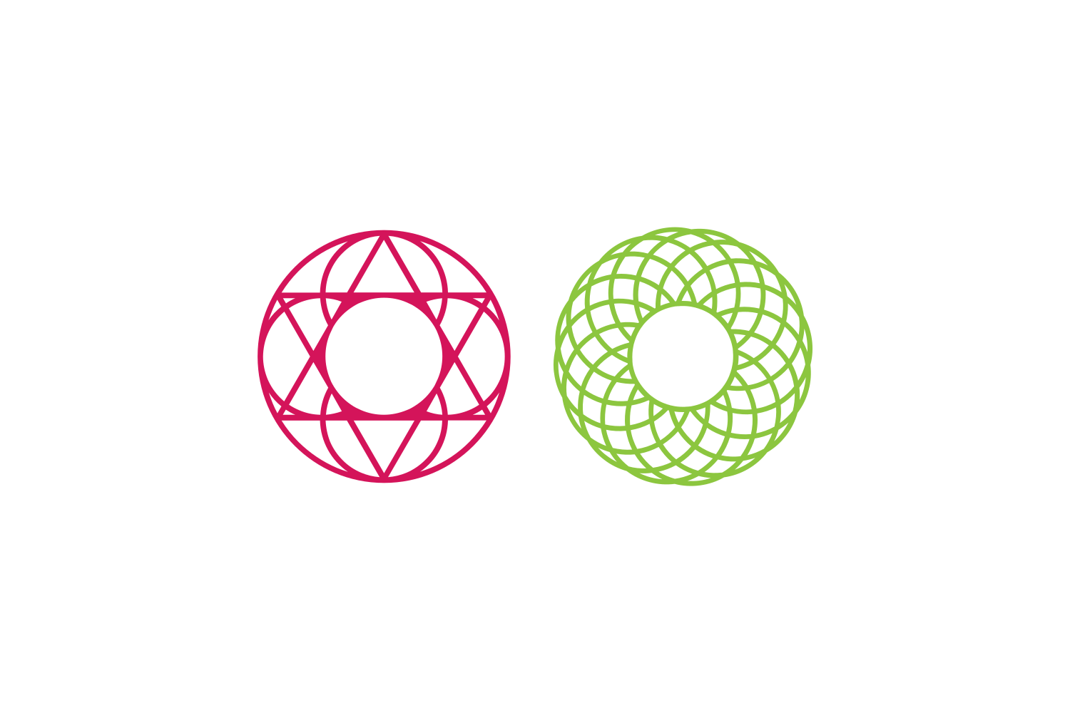 Geometric Monogram Frames Graphic by CraftBundles · Creative Fabrica