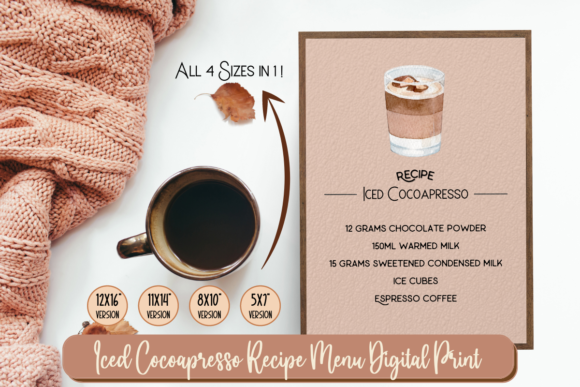 Iced Cocoapresso Recipe Print Menu