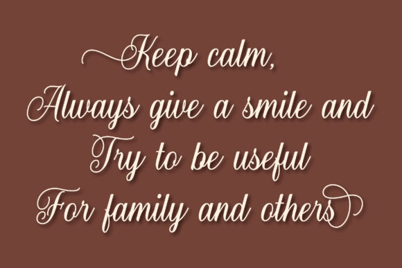 Lovely Floristha Font PNG with transparent background - Preview 4