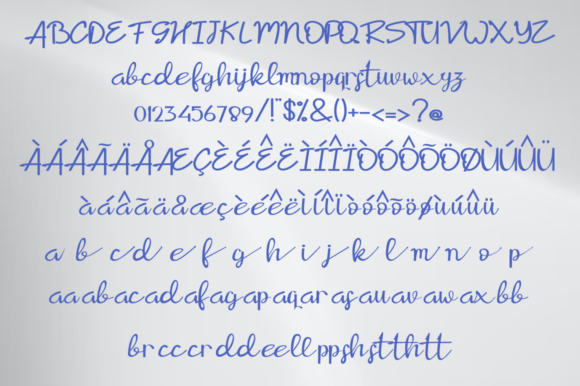 Mondreng Font PNG with transparent background - Preview 4