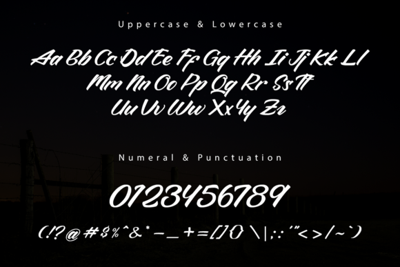 Nocturnal Font PNG with transparent background - Preview 6
