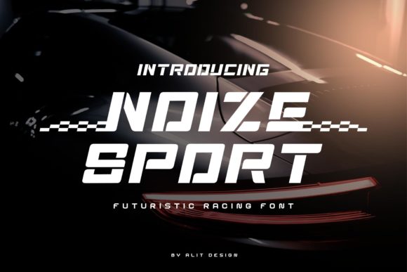 Noize Sport Display Font By Alit Design