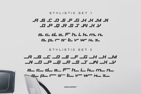 Noize Sport Font PNG with transparent background - Preview 3