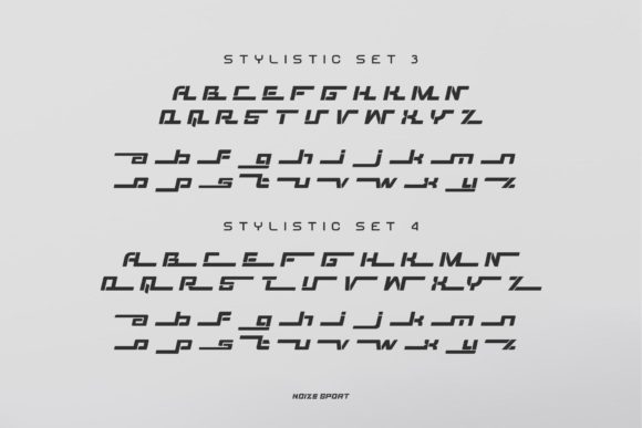 Noize Sport Font PNG with transparent background - Preview 5
