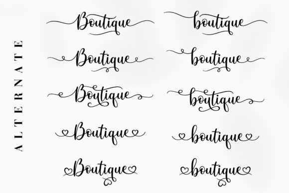 Samantha Calligraphy Font PNG with transparent background - Preview 3
