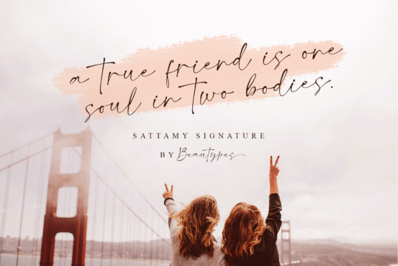 Sattamy Signature Font PNG with transparent background - Preview 2