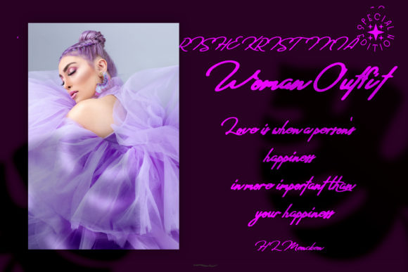 Shaa Shaa Font PNG with transparent background - Preview 3