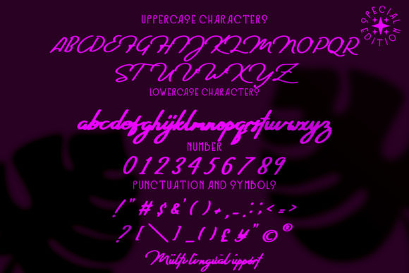 Shaa Shaa Font PNG with transparent background - Preview 5
