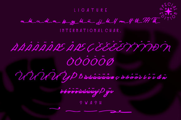 Shaa Shaa Font PNG with transparent background - Preview 6