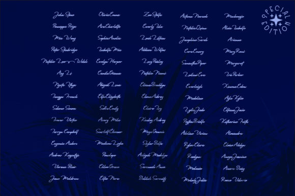 Sharon Minari Font PNG with transparent background - Preview 1