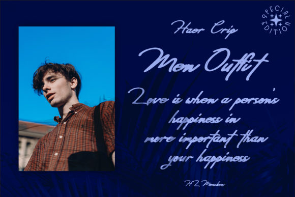 Sharon Minari Font PNG with transparent background - Preview 3