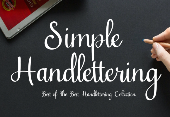 Simple Handlettering font preview