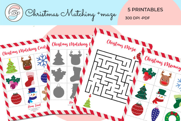Christmas Memory Shadow Matching Game
