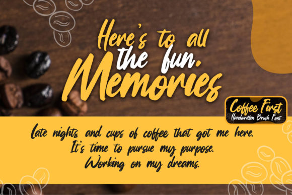 Coffee First Font - Preview 2