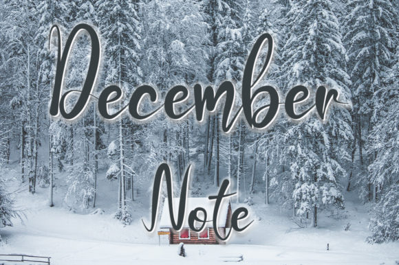 December Note Font - Preview 2