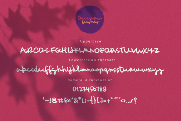 December Wishes Font - Preview 5
