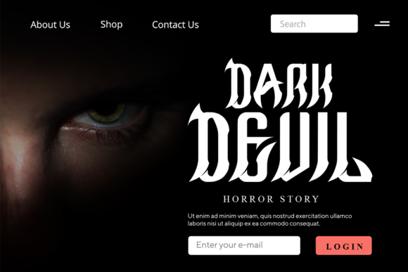 Demon Wings Font - Preview 1
