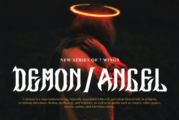 Demon Wings Font - Preview 4