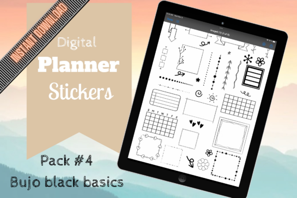 Digital Planner Stickers - Bujo Inspired
