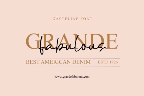 Gasteline Font - Preview 3