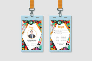 Geometric Awesome ID Card Design Vector Graphic by Ju Design · Creative ...