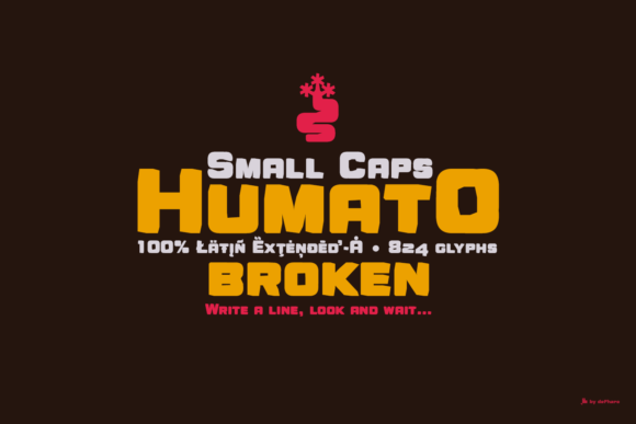 Humato Broken Font - Preview 4
