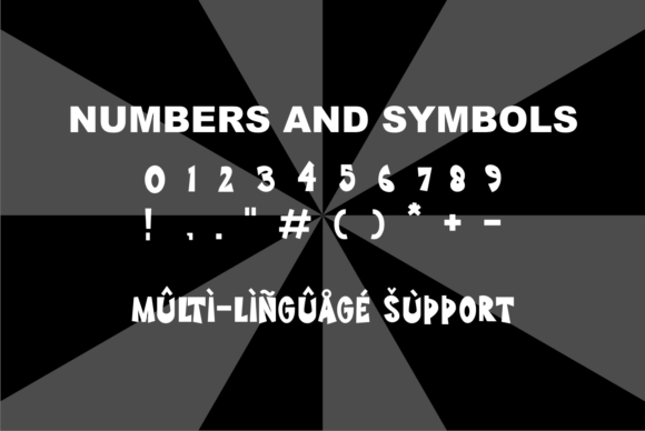 Jumeral Font PNG with transparent background - Preview 5