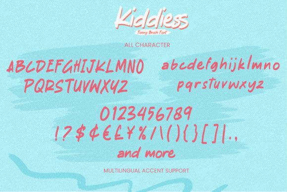 Kiddiess Font PNG with transparent background - Preview 5